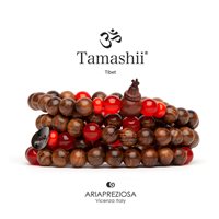 Bracelet Tamashii Mala in Wood Agata NWS900-6 - NWS900-6